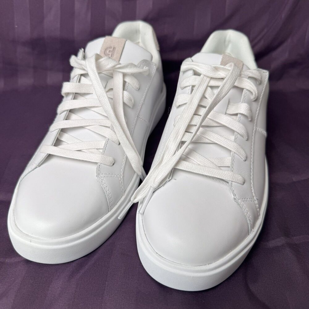 Cole Haan Grand Crosscourt Coaster Sneakers White Leather W32149 Womens Size 9.5 - Picture 9 of 12